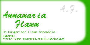 annamaria flamm business card